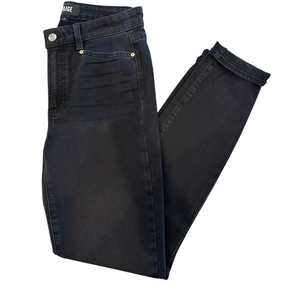 PAIGE Black Hoxton Ankle Jeans Size 27